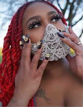 Load image into Gallery viewer, Boss bling face mask
