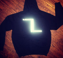 Load image into Gallery viewer, Logo hoodie Reflector print
